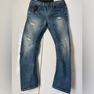 G-Star Raw South East Raw Denim Jeans Twisted Seams Pants size 25